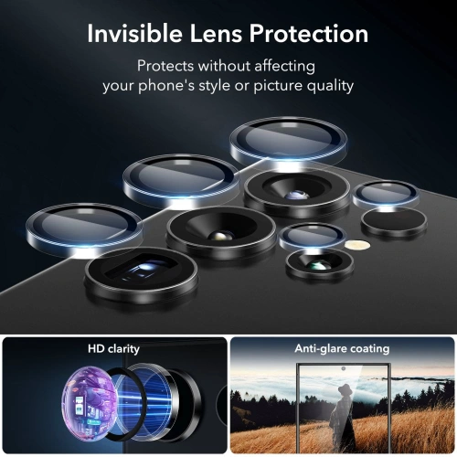 Kup Gehärtetes Glas + für Kameraobjektive ESR Schutzset Samsung Galaxy S24 Ultra Klar [2+1 PACK] - ESR763 - {ean13} - Sklep Home Screen