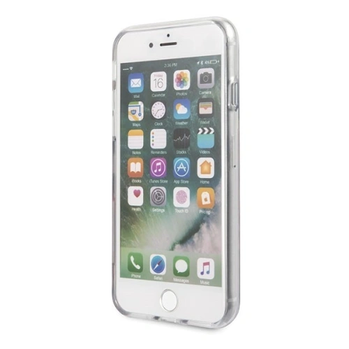 Kup Guess Apple Tasche GUHCI8ROSTR iPhone SE 2022/SE 2020/8/7 transpa rent Hartschalenetui Flower Desire rot rose - GUE141RED - {ean13} - Sklep Home Screen