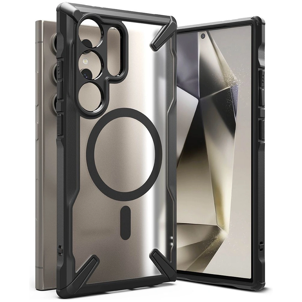 Etui Ringke Fusion-X Magnetic MagSafe Samsung Galaxy S24 Ultra Matte Black