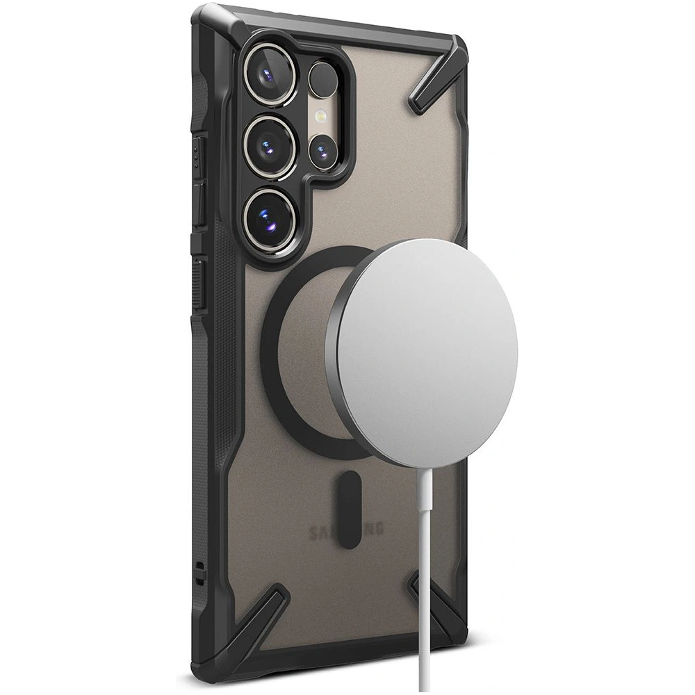 Etui Ringke Fusion-X Magnetic MagSafe Samsung Galaxy S24 Ultra Matte Black