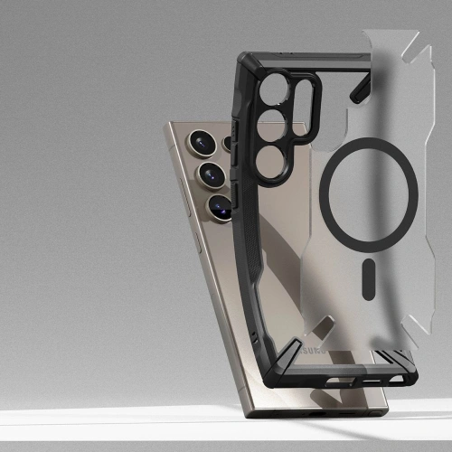 Kup Etui Ringke Fusion-X Magnetic MagSafe Samsung Galaxy S24 Ultra Matte Black - RGK1933 - {ean13} - Sklep Home Screen