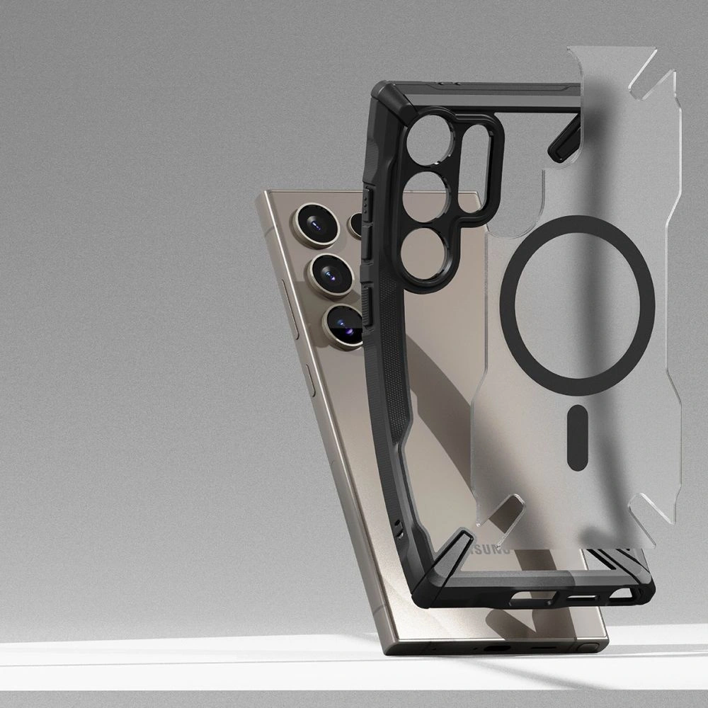 Etui Ringke Fusion-X Magnetic MagSafe Samsung Galaxy S24 Ultra Matte Black