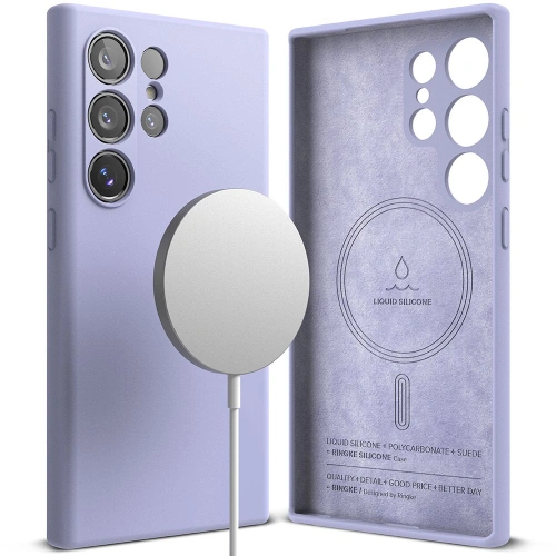 Buy Ringke Silicone Magnetic MagSafe Samsung Galaxy S24 Ultra Lavender - RGK1936 - {ean13} - Home Screen Store Europe