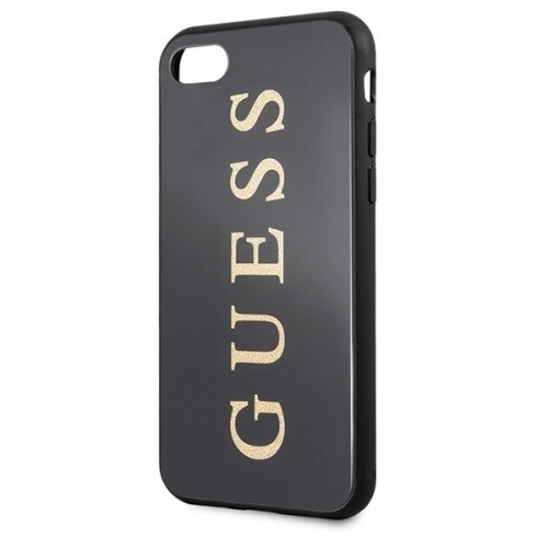 Kup Guess Apple Tasche GUHCI8TGGGBK iPhone SE 2022/SE 2020/8/7 schwarz /schwarz Hartschalenetui Classic Double Layer Glitter - GUE142BLK - {ean13} - Sklep Home Screen