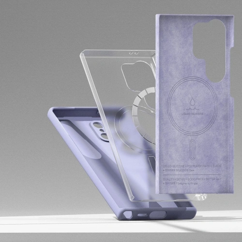 Kup Etui Ringke Silicone Magnetic MagSafe Samsung Galaxy S24 Ultra Lavender - RGK1936 - {ean13} - Sklep Home Screen