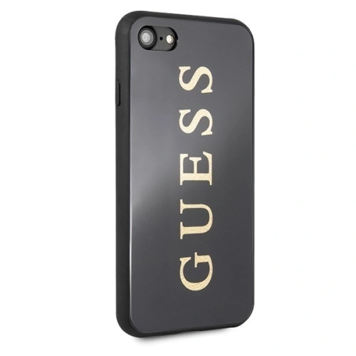 Kup Guess Apple Tasche GUHCI8TGGGBK iPhone SE 2022/SE 2020/8/7 schwarz /schwarz Hartschalenetui Classic Double Layer Glitter - GUE142BLK - {ean13} - Sklep Home Screen