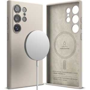 Kup Etui Ringke Silicon Magnetic MagSafe Samsung Galaxy S24 Ultra Stone - RGK1938 - {ean13} - Sklep Home Screen