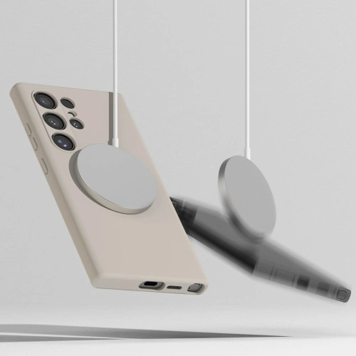 Kup Etui Ringke Silicone Magnetic MagSafe Samsung Galaxy S24 Ultra Stone - RGK1938 - {ean13} - Sklep Home Screen