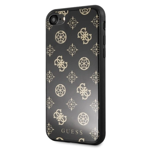 Kup Guess Apple Tasche GUHCI8TGGPBK iPhone SE 2022/SE 2020/8/7 schwarz /schwarz Hartschalenetui Peony G Double Layer Glitter - GUE143BLK - {ean13} - Sklep Home Screen