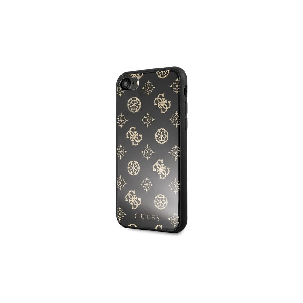 Etui Guess GUHCI8TGGPBK Apple iPhone SE 2022/SE 2020/8/7 czarny /black hard case Peony G Double Layer Glitter
