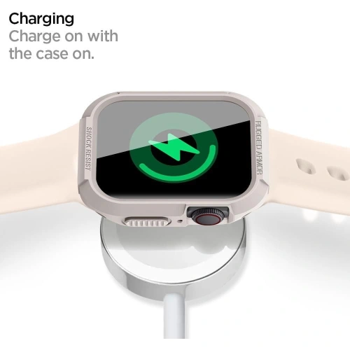 Kup Etui Spigen Rugged Armor Apple Watch 4/5/6/7/8/9/SE 44/45mm Dune Beige - SPN3309 - {ean13} - Sklep Home Screen