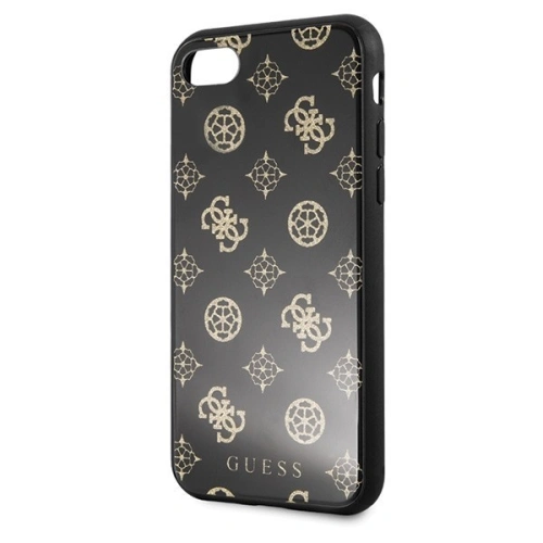 Kup Guess Apple Tasche GUHCI8TGGPBK iPhone SE 2022/SE 2020/8/7 schwarz /schwarz Hartschalenetui Peony G Double Layer Glitter - GUE143BLK - {ean13} - Sklep Home Screen
