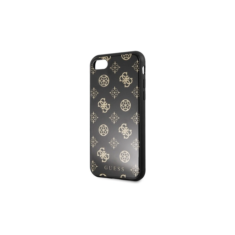 Etui Guess GUHCI8TGGPBK Apple iPhone SE 2022/SE 2020/8/7 czarny /black hard case Peony G Double Layer Glitter