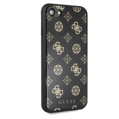 Kup Guess Apple Tasche GUHCI8TGGPBK iPhone SE 2022/SE 2020/8/7 schwarz /schwarz Hartschalenetui Peony G Double Layer Glitter - GUE143BLK - {ean13} - Sklep Home Screen