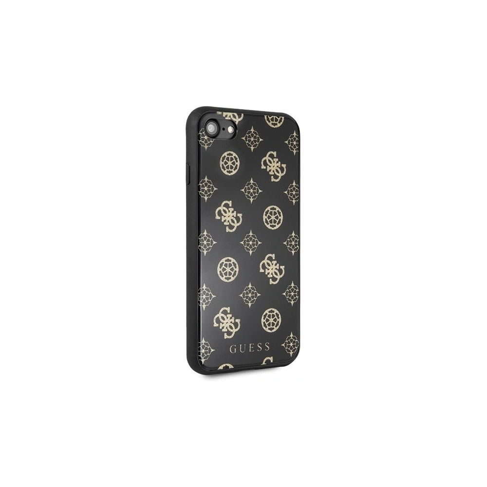 Etui Guess GUHCI8TGGPBK Apple iPhone SE 2022/SE 2020/8/7 czarny /black hard case Peony G Double Layer Glitter