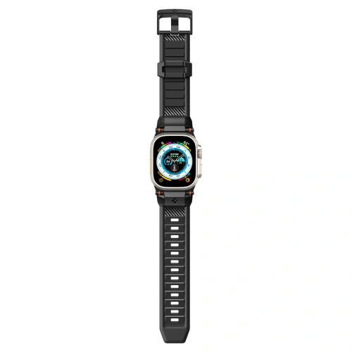 Kup Pasek Spigen Rugged Ultra Band Apple Watch 4/5/6/7/8/SE/Ultra 44/45/49mm Matt Fekete - SPN3311 - {ean13} - Sklep Home Screen