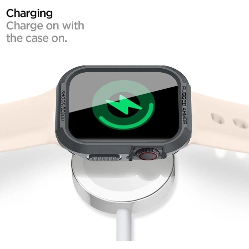 Kup Case Spigen Rugged Armor Apple Watch 4/5/6/7/8/9/SE 44/45mm Dunkelgrau - SPN3312 - {ean13} - Sklep Home Screen