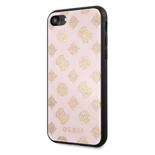 Kup Etui Guess GUHCI8TGGPLP Apple iPhone SE 2022/SE 2020/8/7 jasnoróż owy/light pink hard case Peony G Double Layer Glitter - GUE144PNK - {ean13} - Sklep Home Screen