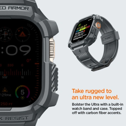 Kup Etui Spigen Rugged Armor Pro Apple Watch Ultra 1/2 49mm Dark Grey - SPN3316 - {ean13} - Sklep Home Screen