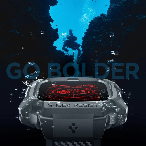 Kup Etui Spigen Rugged Armor Pro Apple Watch Ultra 1/2 49mm Dark Grey - SPN3316 - {ean13} - Sklep Home Screen