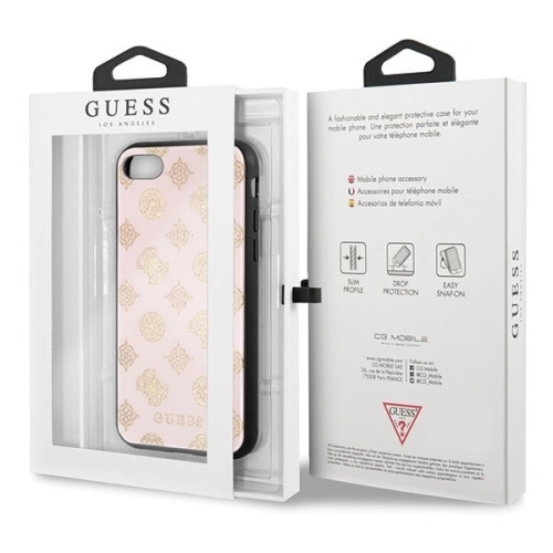Kup Etui Guess GUHCI8TGGPLP Apple iPhone SE 2022/SE 2020/8/7 jasnoróż owy/light pink hard case Peony G Double Layer Glitter - GUE144PNK - {ean13} - Sklep Home Screen