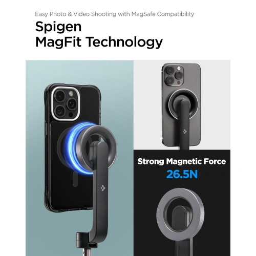 Kup Kijek Spigen S570W Bluetooth Selfie Stick Tripod MagSafe Black - SPN3317 - {ean13} - Sklep Home Screen
