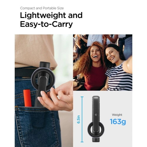 Kup Kijek Spigen S570W Bluetooth Selfie Stick Tripod MagSafe Black - SPN3317 - {ean13} - Sklep Home Screen