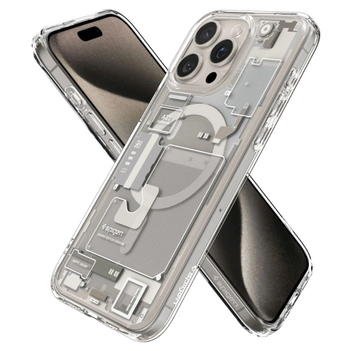 Kup Etui Spigen Ultra Hybrid Mag MagSafe Apple iPhone 15 Pro Max Zero One Natural Titanium - SPN3321 - {ean13} - Sklep Home Screen