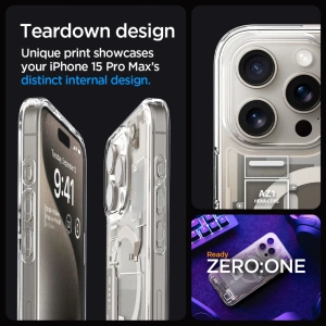 Buy Spigen Ultra Hybrid Mag MagSafe Apple iPhone 15 Pro Max Zero One Natural Titanium - SPN3321 - {ean13} - Home Screen Store Europe