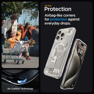 Kup Case Spigen Ultra Hybrid Mag MagSafe Apple iPhone 15 Pro Max Zero One Natural Titanium - SPN3321 - {ean13} - Sklep Home Screen