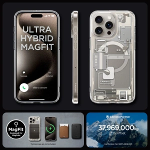 Buy Spigen Ultra Hybrid Mag MagSafe Apple iPhone 15 Pro Max Zero One Natural Titanium - SPN3321 - {ean13} - Home Screen Store Europe