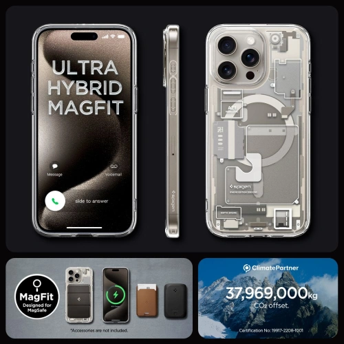 Kup Etui Spigen Ultra Hybrid Mag MagSafe Apple iPhone 15 Pro Max Zero One Natural Titanium - SPN3321 - {ean13} - Sklep Home Screen