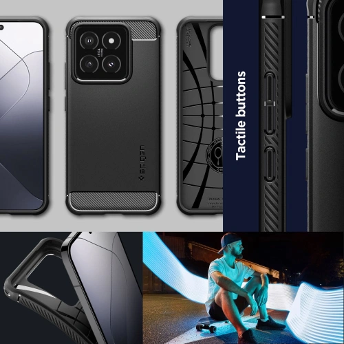 Kup Etui Spigen Rugged Armor Xiaomi 14 Matt Fekete - SPN3323 - {ean13} - Sklep Home Screen