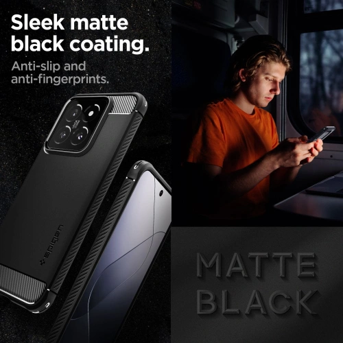 Kup Etui Spigen Rugged Armor Xiaomi 14 Matt Fekete - SPN3323 - {ean13} - Sklep Home Screen