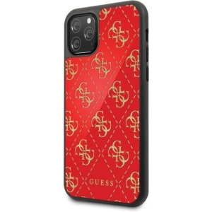 Etui Guess GUHCN584GGPRE Apple iPhone 11 Pro czerwony/red hard case 4G Double Layer Glitter