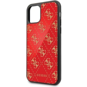Etui Guess GUHCN584GGPRE Apple iPhone 11 Pro czerwony/red hard case 4G Double Layer Glitter