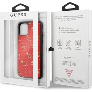 Etui Guess GUHCN584GGPRE Apple iPhone 11 Pro czerwony/red hard case 4G Double Layer Glitter