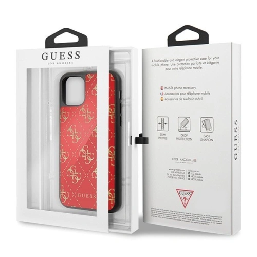Kup Guess Apple Tasche GUHCN584GGPRE iPhone 11 Pro rot/rot Hartschale 4G Double Layer Glitter - GUE146RED - {ean13} - Sklep Home Screen