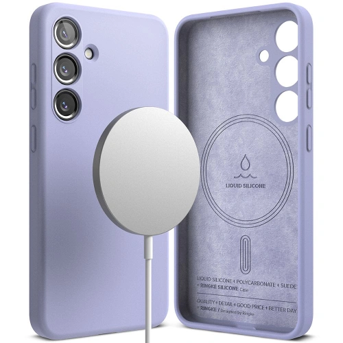 Kup Case Ringke Silikon Magnetisch MagSafe Samsung Galaxy S24 Lavendel - RGK1941 - {ean13} - Sklep Home Screen