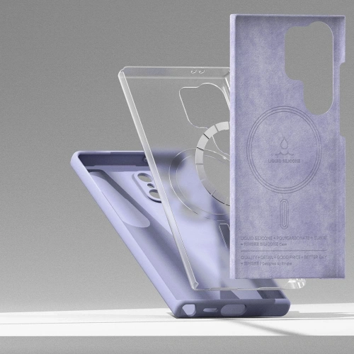 Kup Etui Ringke Silicone Magnetic MagSafe Samsung Galaxy S24 Lavender - RGK1941 - {ean13} - Sklep Home Screen