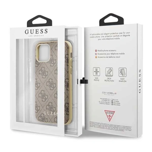 Kup Etui Guess GUHCN58G4GB Apple iPhone 11 Pro brązowy/brown hard case 4G Collection - GUE148BR - {ean13} - Sklep Home Screen