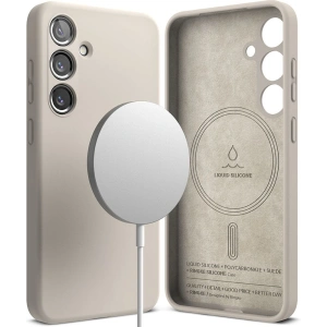 Kup Etui Ringke Silicone Magnetic MagSafe Samsung Galaxy S24 Stone - RGK1943 - {ean13} - Sklep Home Screen