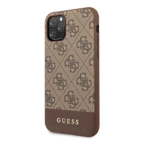 Kup Etui Guess GUHCN58G4GLBR Apple iPhone 11 Pro brązowy/brown hard case 4G Stripe Collection - GUE150BR - {ean13} - Sklep Home Screen