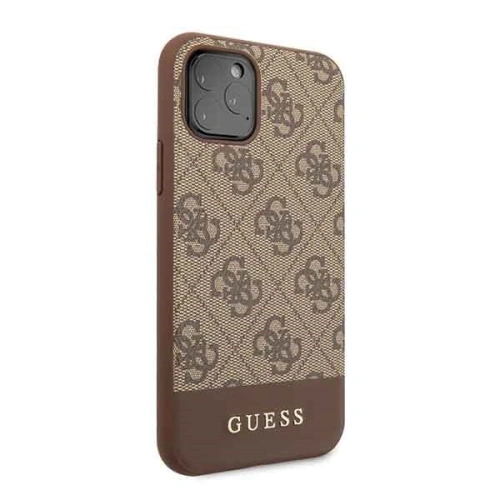 Kup Etui Guess GUHCN58G4GLBR Apple iPhone 11 Pro brązowy/brown hard case 4G Stripe Collection - GUE150BR - {ean13} - Sklep Home Screen