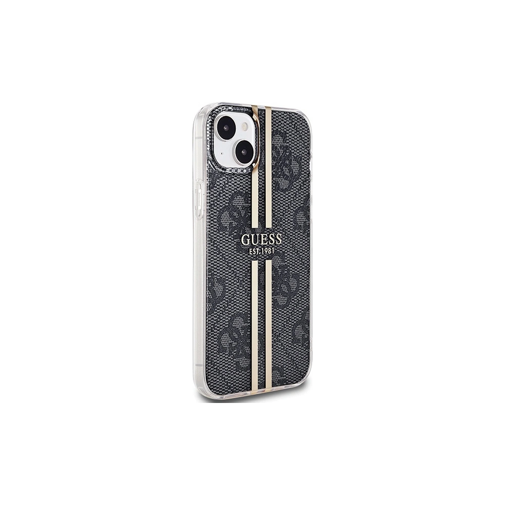 Etui Guess GUHCP15MH4PSEGK Apple iPhone 15 Plus / 14 Plus hardcase IML 4G Gold Stripe czarny/black