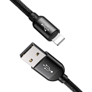 Kup USB kábel Baseus 3w1 USB-C / Lightning / Micro 3A 1,2m ( fekete) - BSU622BLK - {ean13} - Sklep Home Screen
