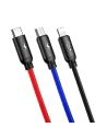 Kup Kabel USB Baseus 3w1 USB-C / Lightning / Micro 3A 1,2m (czarny) - BSU622BLK - {ean13} - Sklep Home Screen