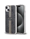Etui Guess GUHCP15SH4PSEGK Apple iPhone 15 / 14 / 13 hardcase IML 4G Gold Stripe negru/black