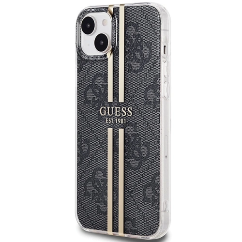 Kup Etui Guess GUHCP15SH4PSEGK Apple iPhone 15 / 14 / 13 hardcase IML 4G Gold Stripe czarny/black - GUE3191 - {ean13} - Sklep Home Screen