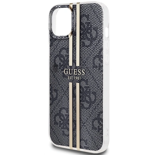 Kup Etui Guess GUHCP15SH4PSEGK Apple iPhone 15 / 14 / 13 kemény tok IML 4G Gold Stripe fekete/black - GUE3191 - {ean13} - Sklep Home Screen